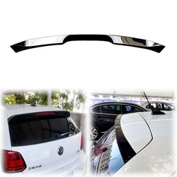 2011 To 2018 For VW Volkswagen POLO MK5 6C 6R GTI Rear Spoiler Trunk Wing Lip By High Quality ABS Gloss Black Carbon Fiber