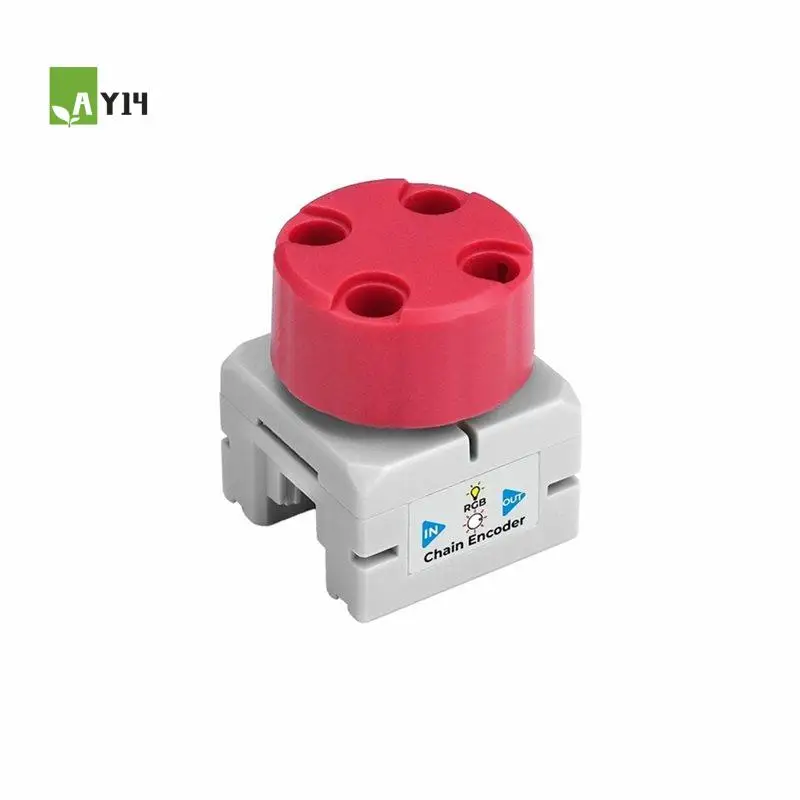 AY14 -Chain Encoder Rotary Encoding Input Node Module Integrated AB Knob Encoder Programmable RGB LED HY2.0-4P Interface