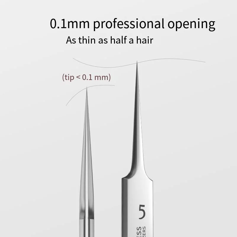 Stainless Steel Tweezers German Straight Precision Maintenance Industrial Repair Home Eyebrow DIY Tweezer Tools Set