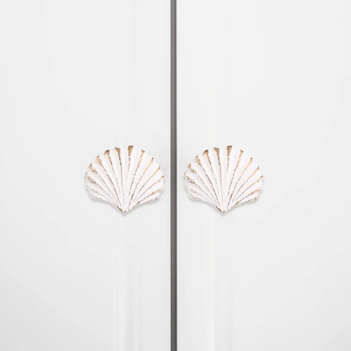 

Ретро-ручка для ящика в форме ракушки, тематика океан, железная ручка для шкафа, прочные аксессуары для домашнего декора