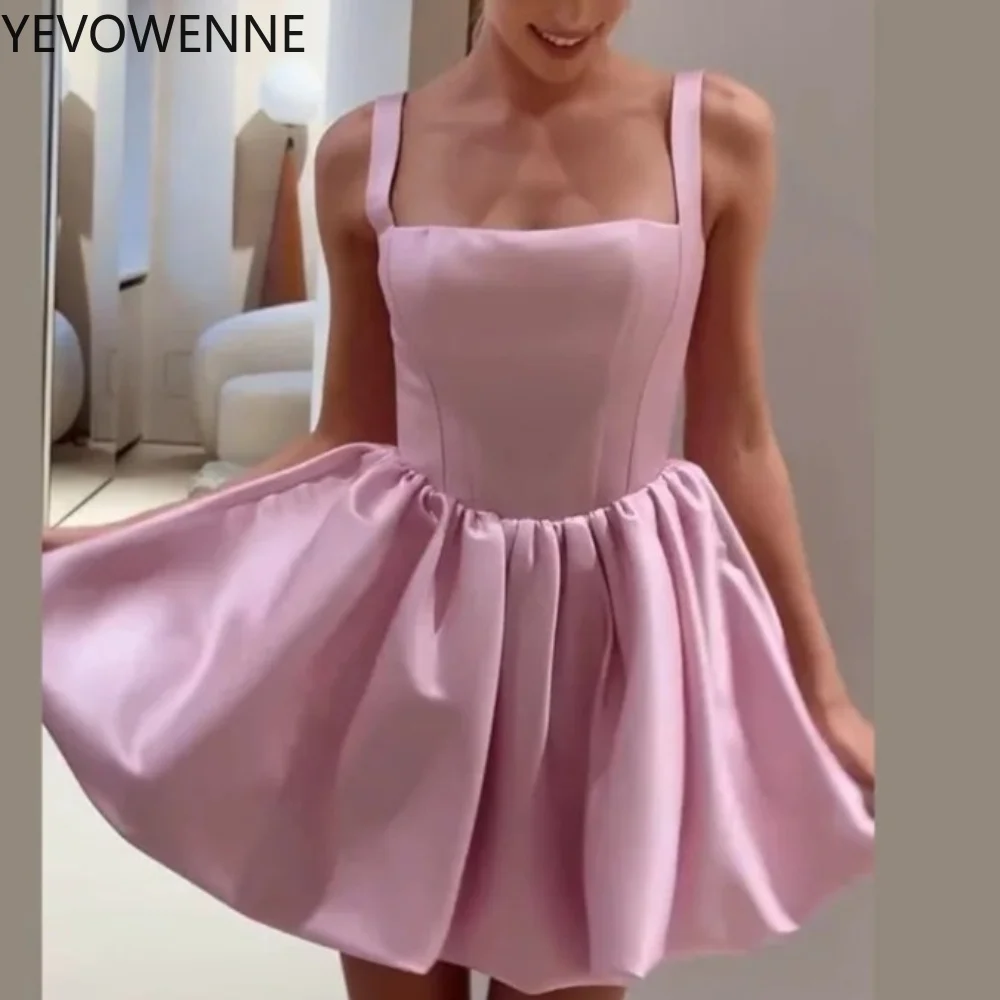 a-line-puffy-short-satin-homecoming-dresses-for-teens-spaghetti-strap-square-neck-prom-dresses-formal-party-dress
