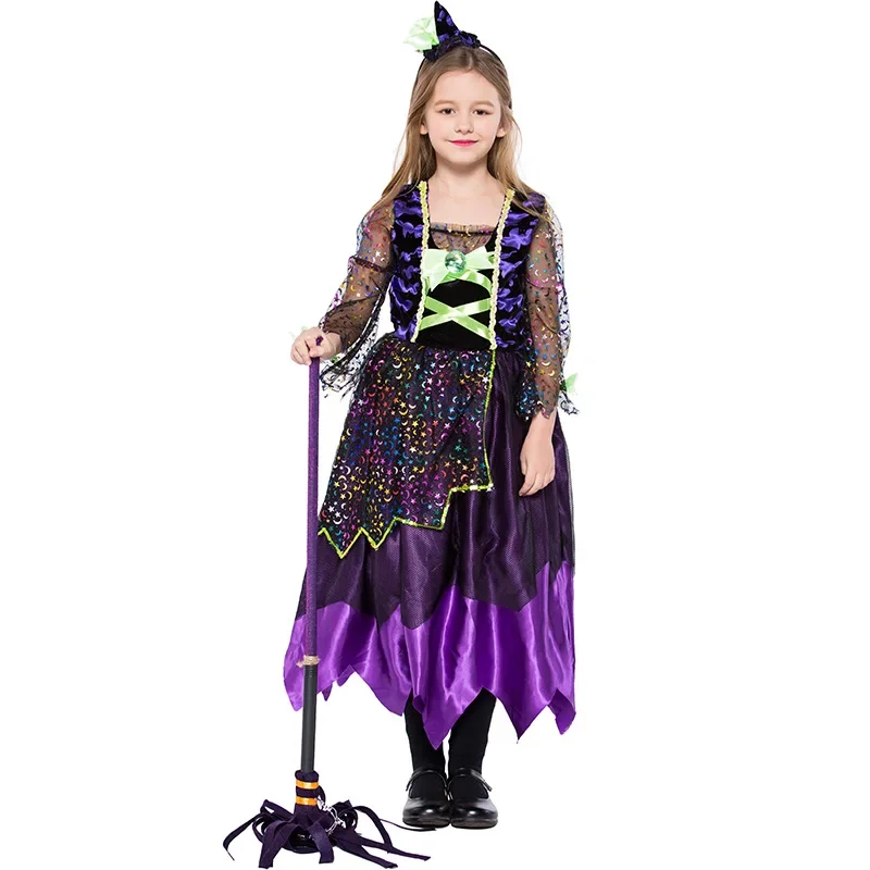 

Halloween Children's Cosplay Witch Stage Costume