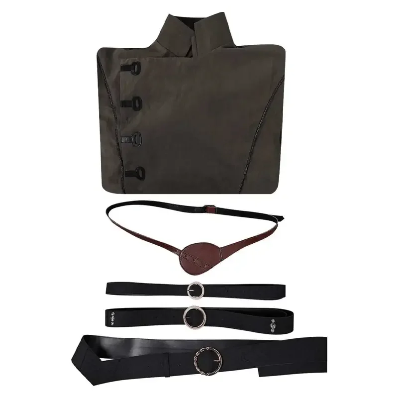 FC6TV Dragon 2 คอสเพลย์ House เครื่องแต่งกายปลอมตัวยุคกลาง Prince Aemond คอสเพลย์แฟนตาซีสีเทายาวเสื้อผ้าผู้ใหญ่ Fant @ FC8!