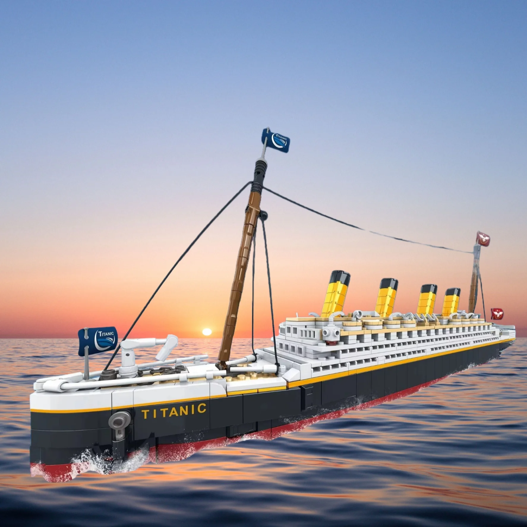 新品のタイタニック号クリエイティブモデルビルディングブロックセット-大人向けホリデーギフト-クルーズ船モデル組み立てdiyおもちゃ-クリスマスプレゼント