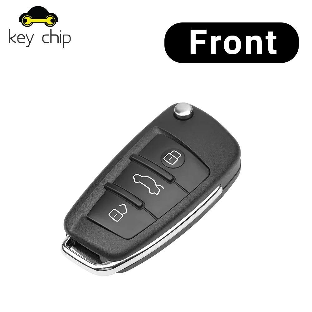 48 CHIP 3 buttons 2011 2010 2009 2008 2012 2013 2007 2006 8P0837220E/G Flip Remote Key For Audi A3 TT S3 315MHz ASK