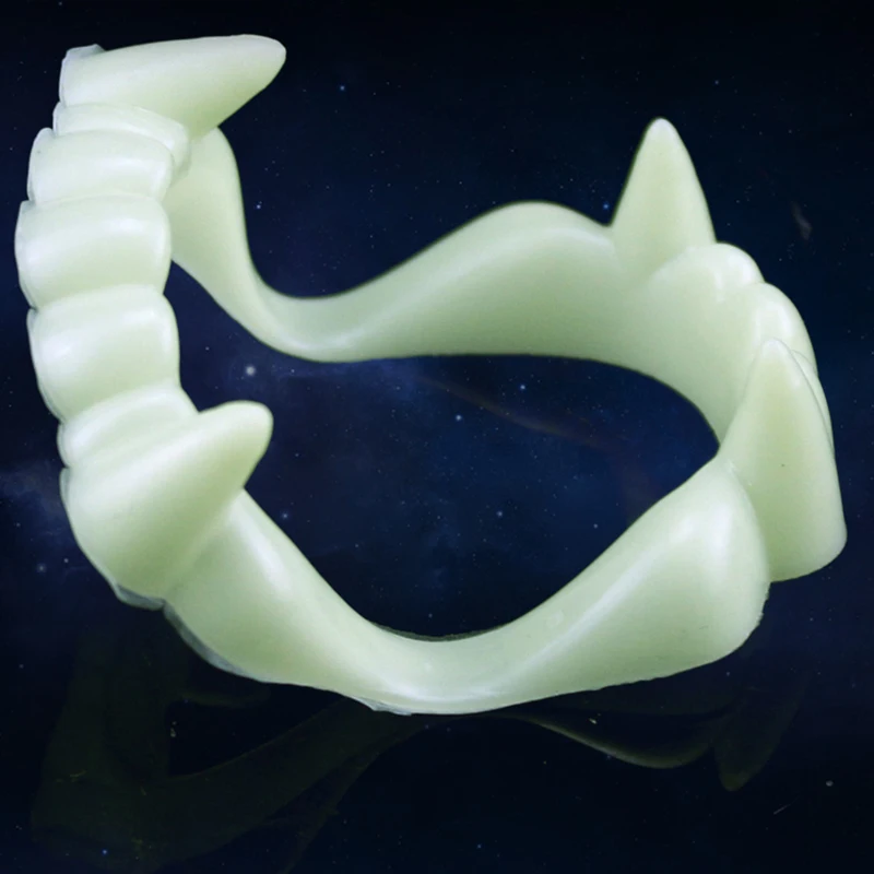 Vampire Cosplay Durable Easy To Use Comfortable Realistic Durable Vampire Fangs Realistic False Teeth For Halloween Halloween