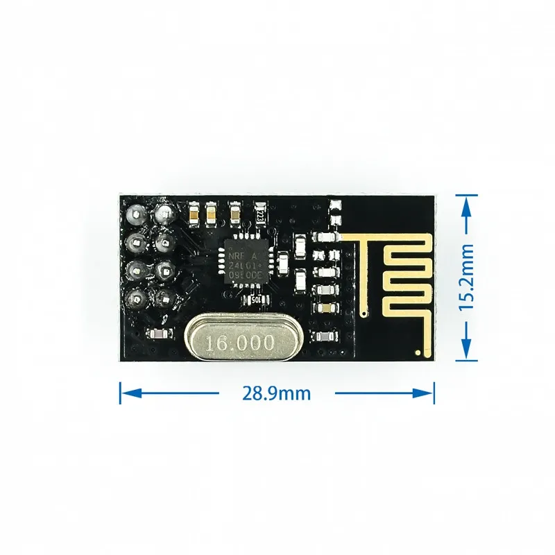 NRF24L01+ 2.4G Wireless Data Transmission Module 2.4GHz NRF24L01 Upgrade Version NRF24L01+PA+LNA 1000 Meters for Arduino