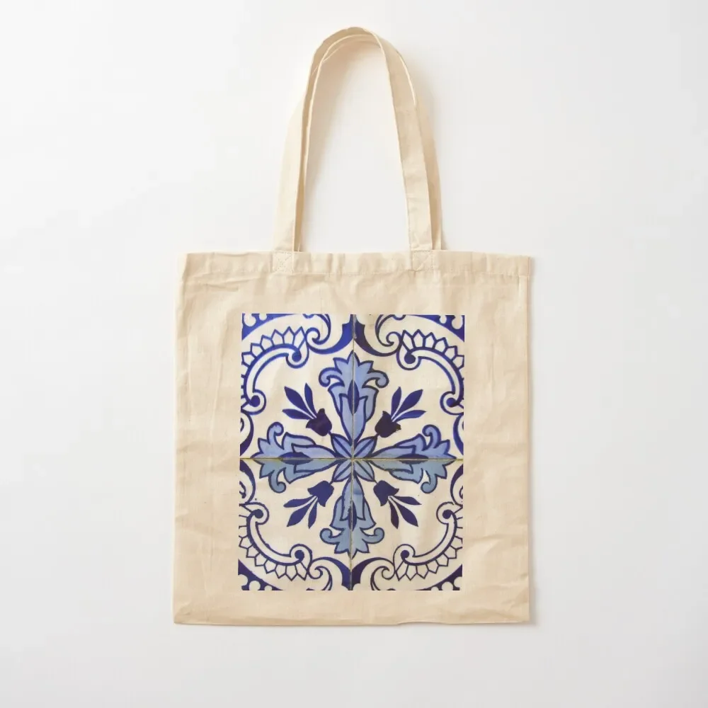 

Blue and white patterned Portuguese azulejos, Porto Tote Bag Shopper handbag canvas tote bag Tote Bag