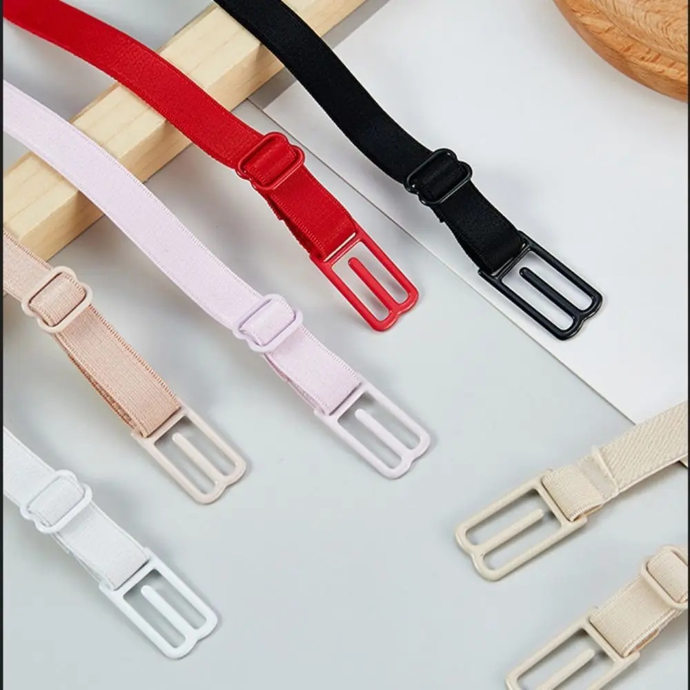 1 PCS Adjustable Bra Extender Anti-slip Pure Color Buckle Belt Elastic Double-Shoulder Invisible Bra Strap