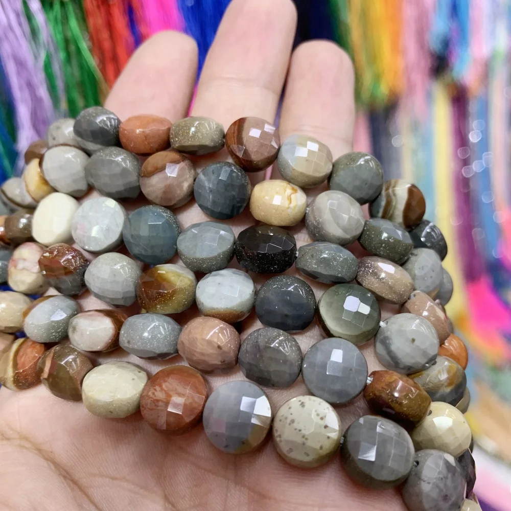 

Natural Agate Mousse 8mm 10 mm round Faceted Loose Beads Spacer Beads DIY Gem for Jewelry Making Bracelet Pendant Earrings