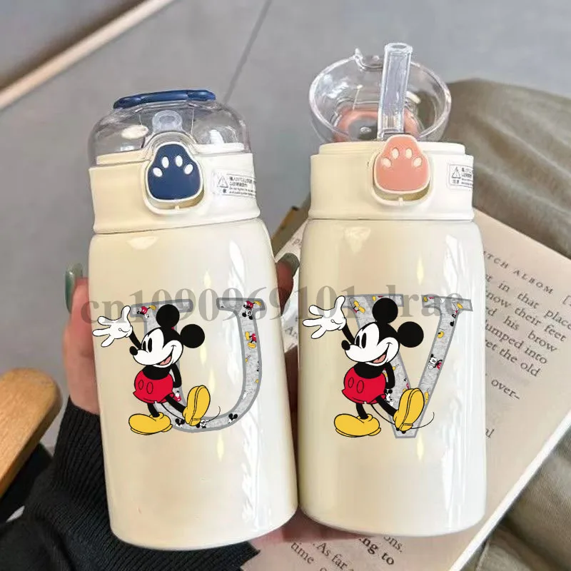 Mickey Mouse 26 English Alphabet UV DTF Transfer Sticker for Water Bottle Cups Decals UV DTF Cup Wraps Transfers for Glass Cups