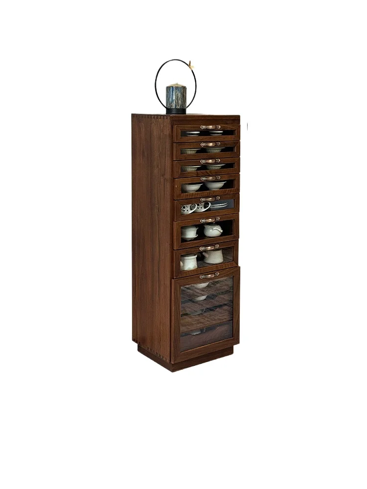 LMM tea set cabinet medieval cultural play storage retro jewelry cabinet