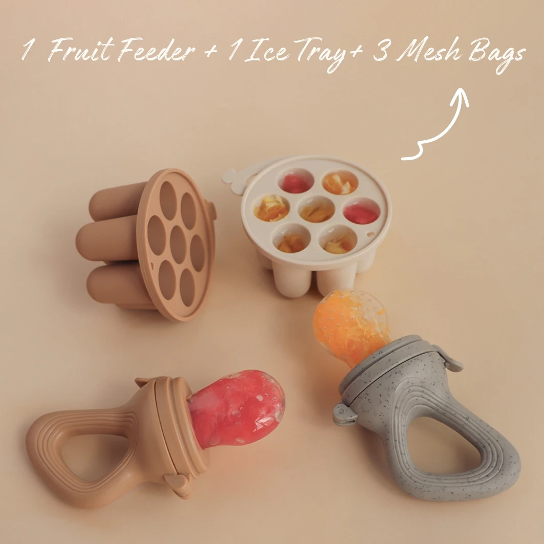 Silicone Baby Food Feeder Pacifier with Freezer Tray 4
