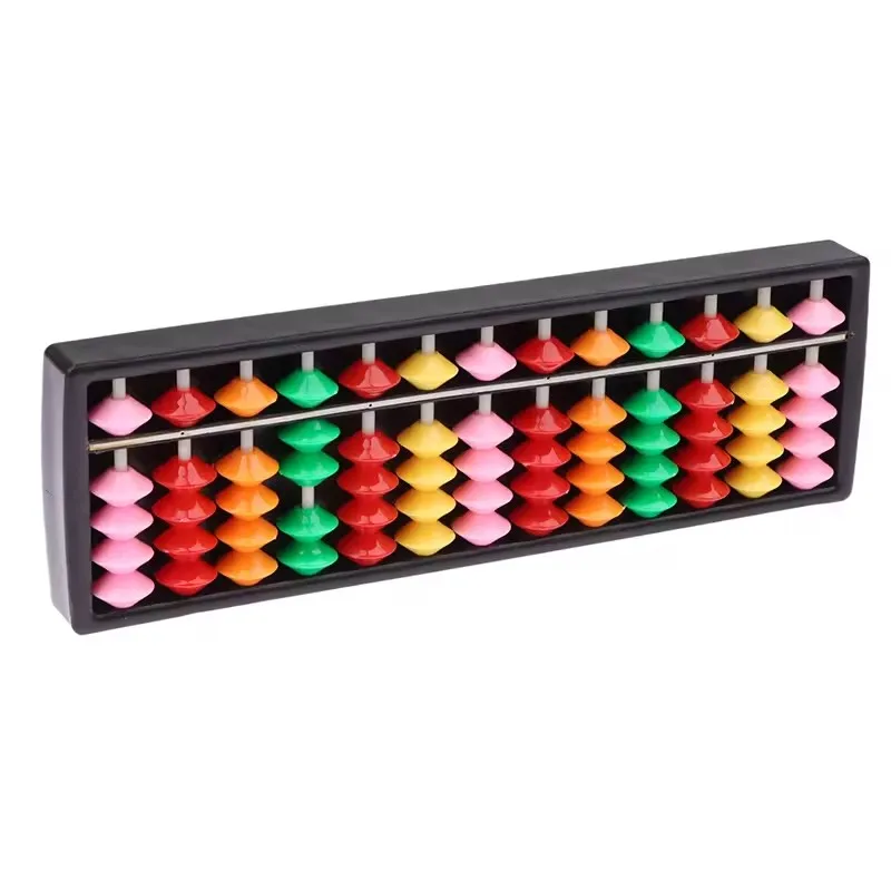 1PC Math Learning Tool For Children Portable Chinese 13 Digits Column Abacus Arithmetic Soroban Calculating Counting