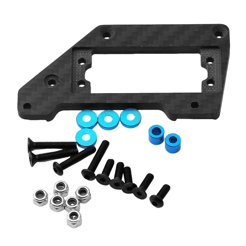 

Carbon Fiber Steering Gear Mount Axle Servo Mount Stand For 1/10 Axial SCX10 PRO SCX10PRO RC Car Upgrade Replacement Accessories