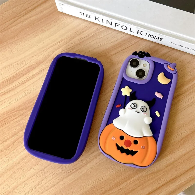 Coque de téléphone antichoc Halloween Pumpkin mesurost, coque pour iPhone 11, 12, 13, 14, 15, Pro Max