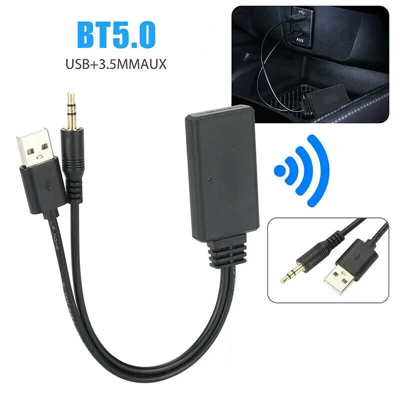 

Car AUX Wireless Bluetooth Audio Receiver 3.5MM Bluetooth Audio Cable HIFI Sound Quality Bluetooth Receiver