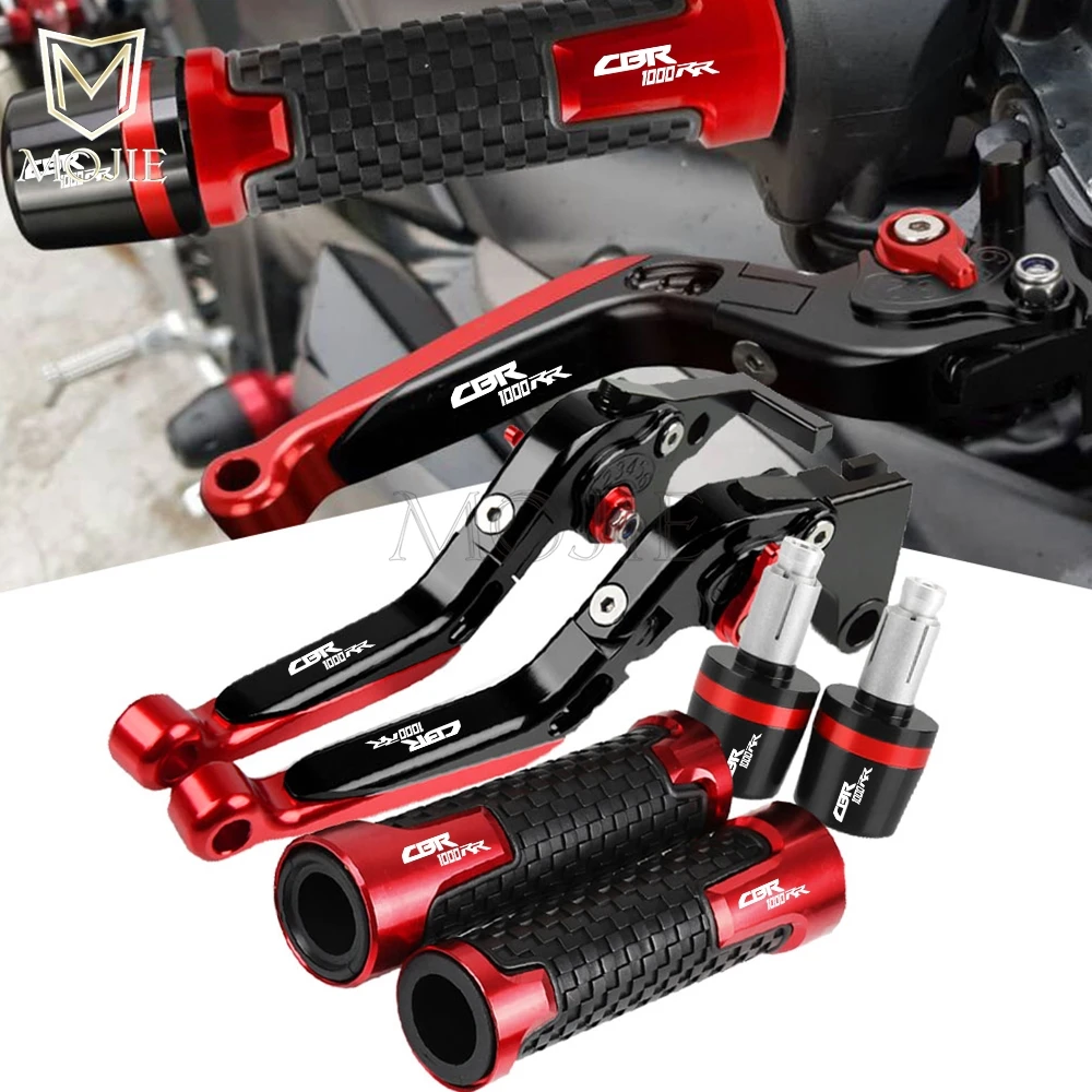 

Motorcycle CNC Adjustable Brake Clutch Levers Handlebar Ends Grips For Honda CBR1000RR CBR 1000 RR FIREBLADE 2004 2005 2006 2007