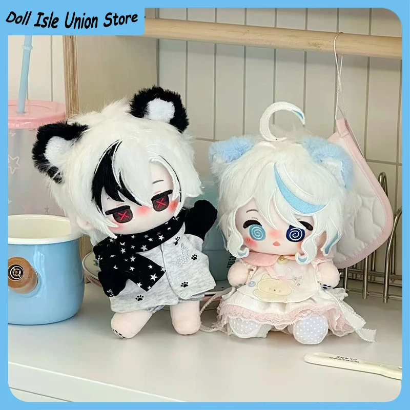 

Плюшевая игрушка-кукла Арлекино Фурина из Genshin Impact, 20 см, с милыми ушками животного, хлопковая, для переодевания, мультяшная, плюшевая, мягкая игрушка