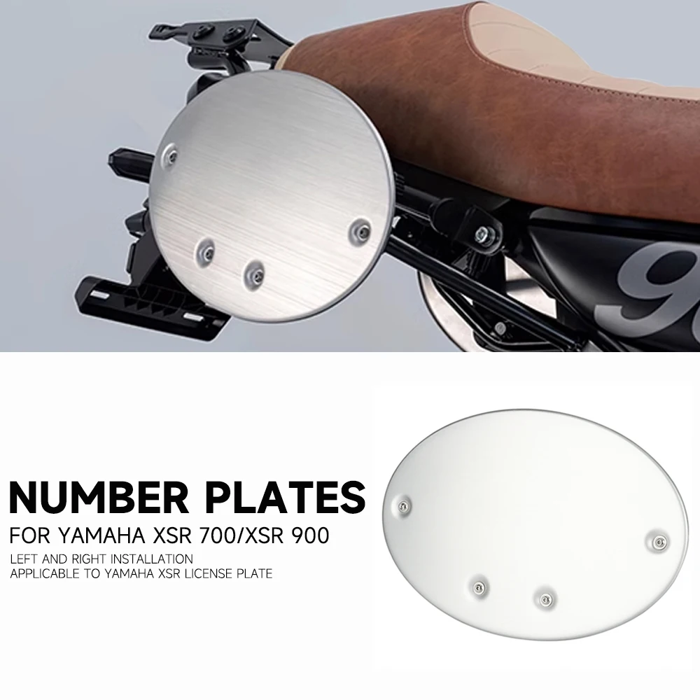 

For YAMAHA XSR700 xsr 700 2021 - 2023 XSR900 XSR 900 2022 2023 Motorcycle Number Plates Silver Side Panel Cover Accessories