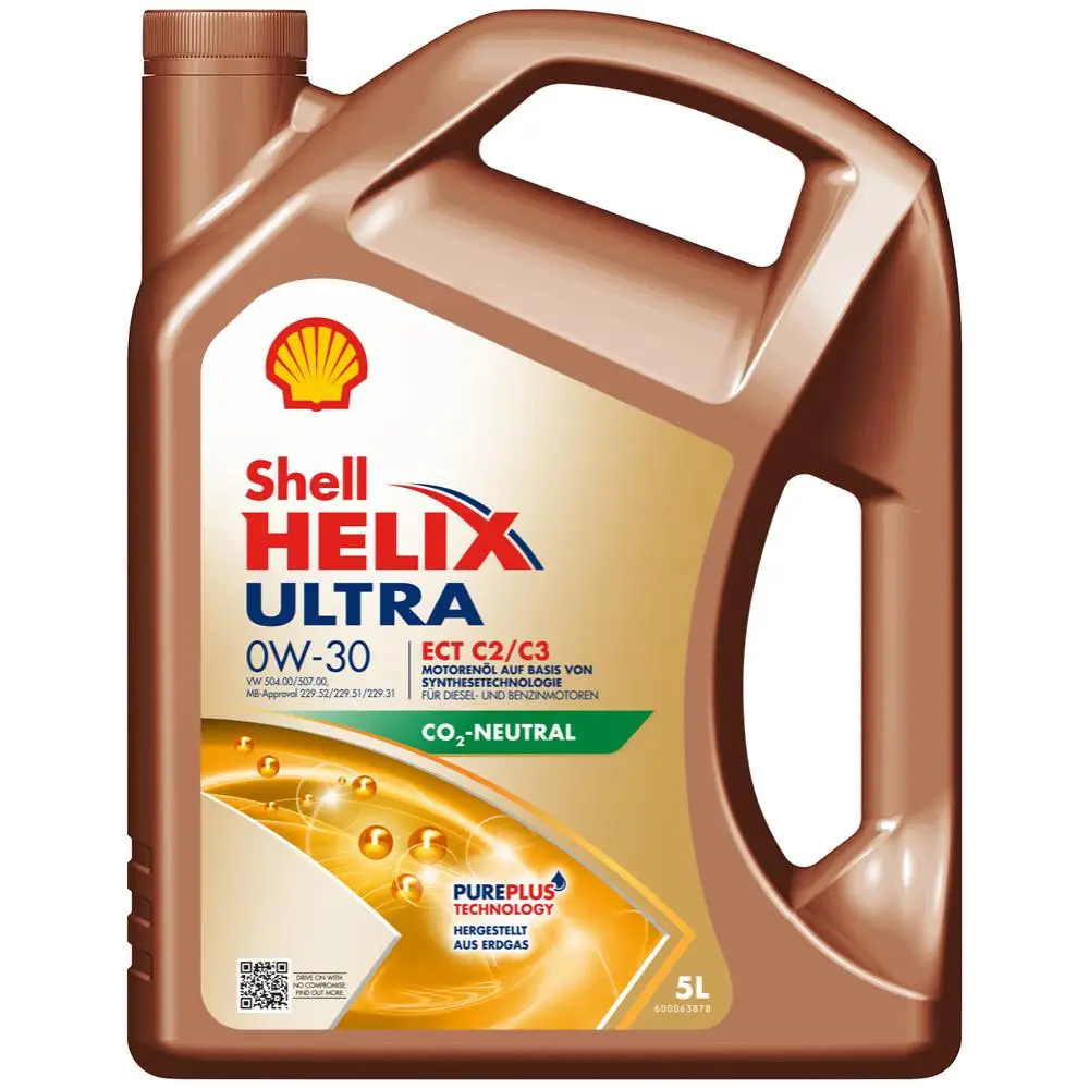 Aceite Shell Helix Ultra Ect C2/C3 0W30 5 L para Motores Gasolina, Diésel