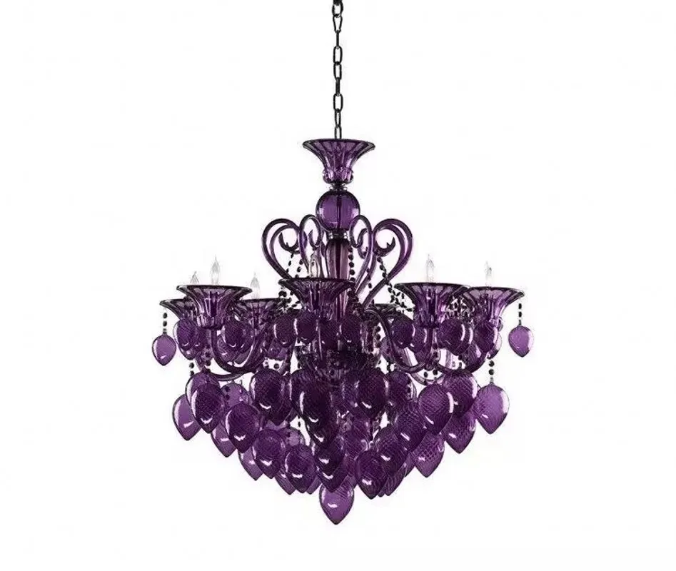 

Modern Chandelier Lighting Blue Hanging lamp for Living Room Glass Bubbles Chandelier for Dining Room Hanging Light Fixture