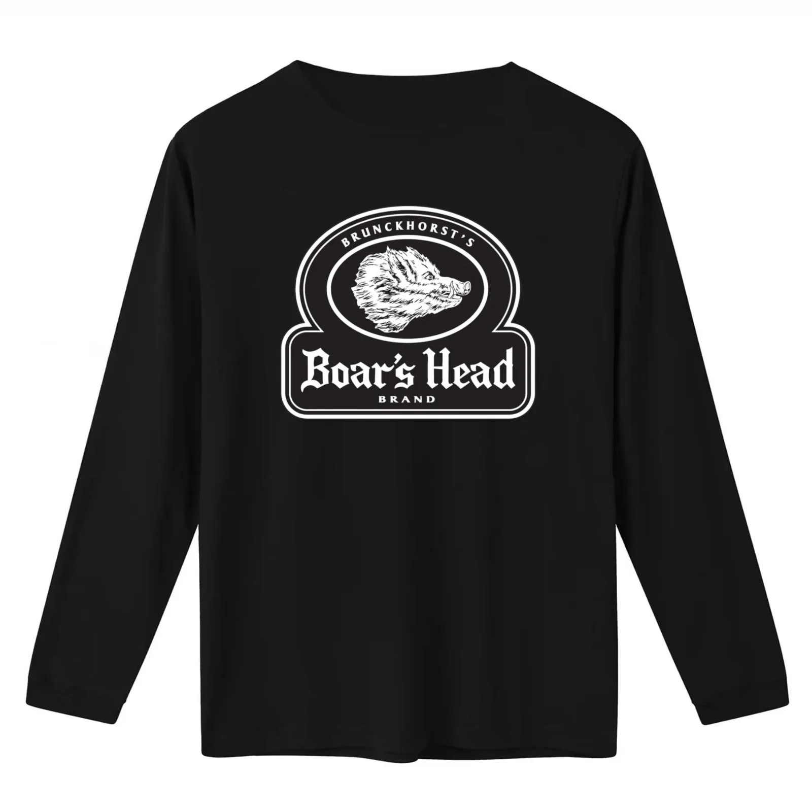 Retro The Boars Head T-Shirt Summer Casual Cotton Tee Oversized Streetwear Tops Vintage Graphic Print Loose Fit Short Sleeve