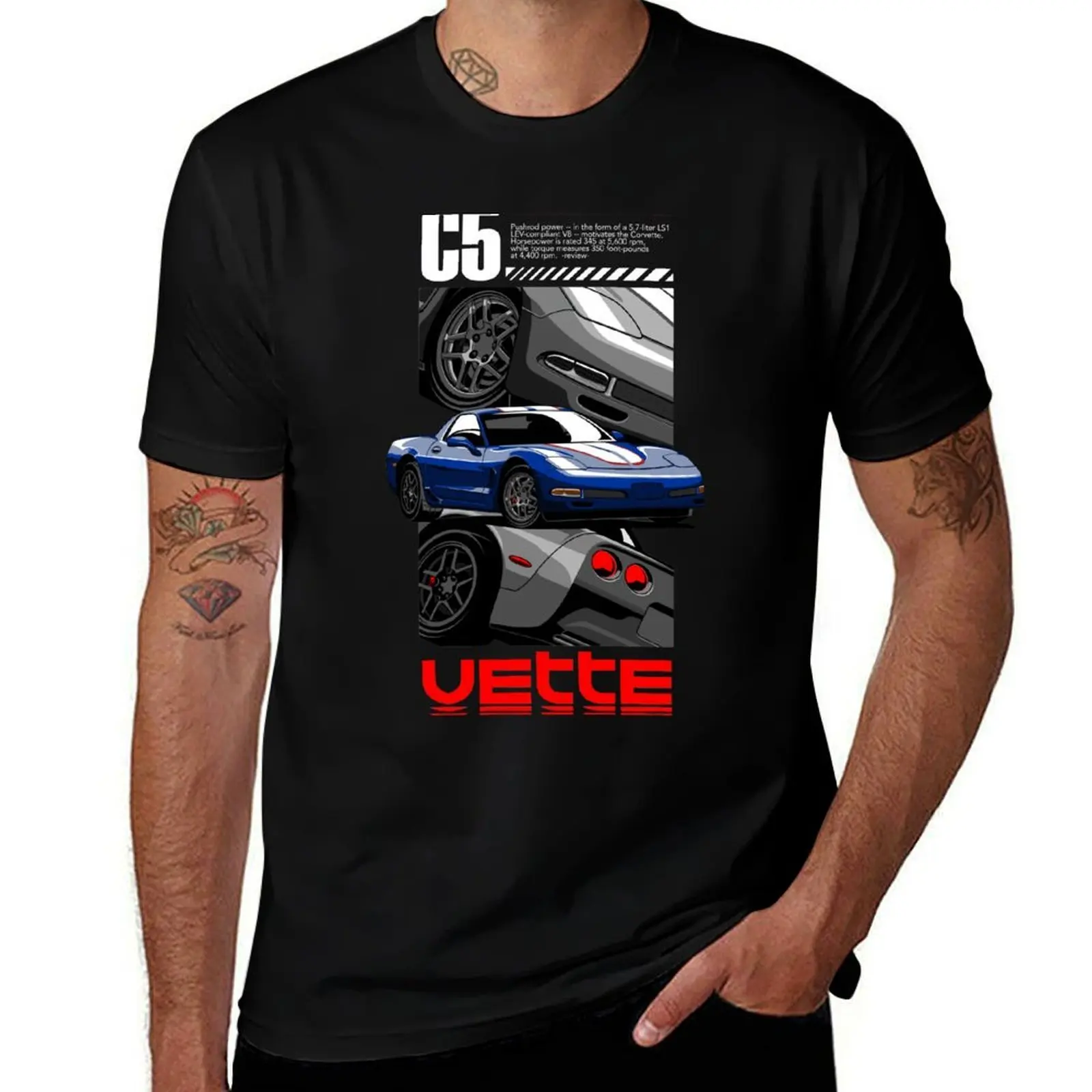 

Blue Vette C5 T-Shirt Work Utility Short Sleeve Shirt