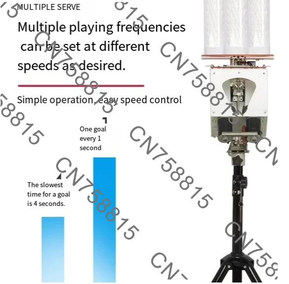 روبوت تقديم أوتوماتيكي محمول، آلة تقديم كرة الريشة، مدرب فردي، آلة تدريب تصادم كرة الريشة للياقة البدنية #2
