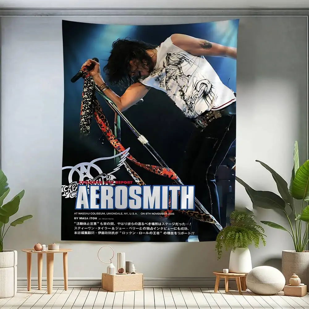 Legendary Rock Band A-AerosmithS Hanging Bohemian Tapestry Cheap Hippie Wall Hanging Bohemian Wall Tapestries Mandala Wall