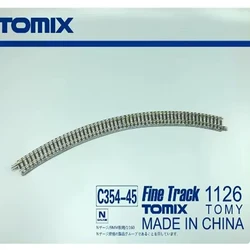 N Scale 1:150 Miniature Track Railway Train Accessories C354-45 Brand Track for Diorama 1pc