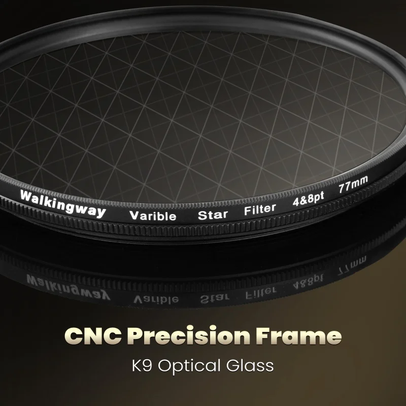 Walking Way 4-8 Point Variable Starburs Lens Filter 2 in 1 Camera Lens Star Filter Photography Lenses Accessories Filter