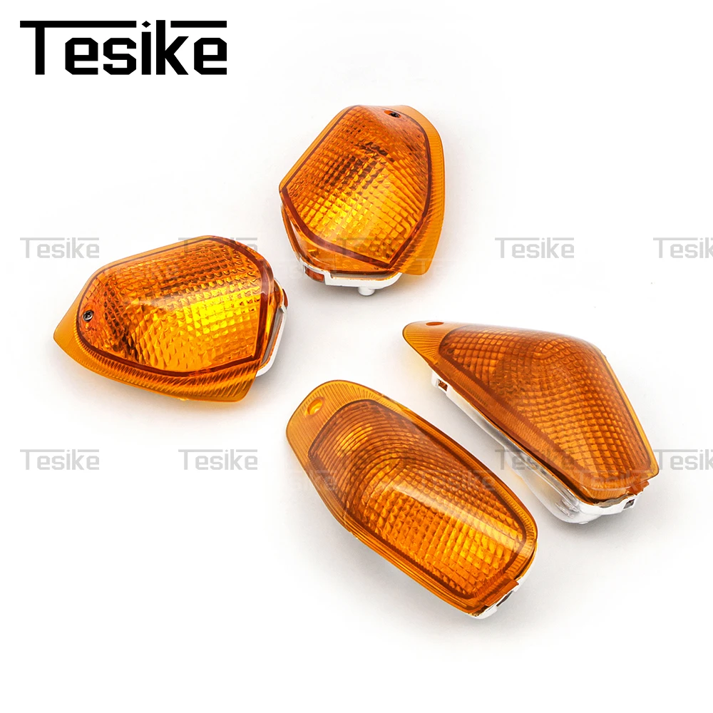 

Front Rear Turn Signal Light Lens Cover Housing For Kawasaki ZZR400 ZZR600 ZX600E 1994-2004 1995 Indicator Lamp Shades