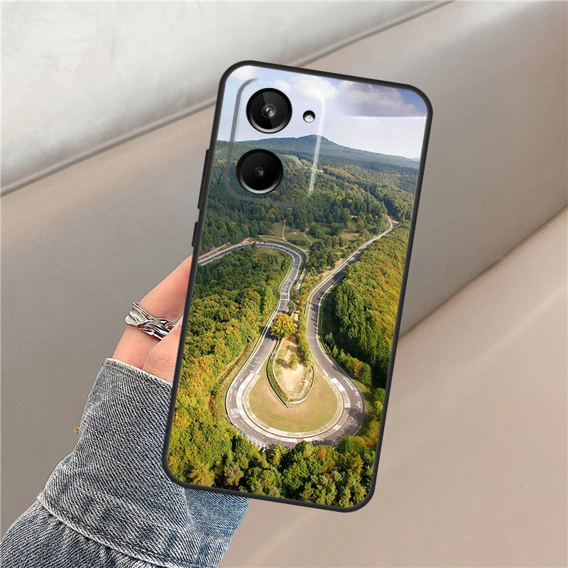 Green Hell Nurburgring For Realme C25s C21Y C30 C31 C33 C35 C55 C11 C15 GT Neo 5 3 2T 3T 8 11 10 9 Pro Plus Case