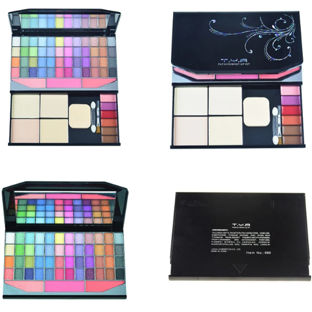 

Pro Women Gifts All In One Makeup Kits Full Set Eyeshadow Palette Lips Blush Eyebrow Concealer Brush Mirror Foundation Make up