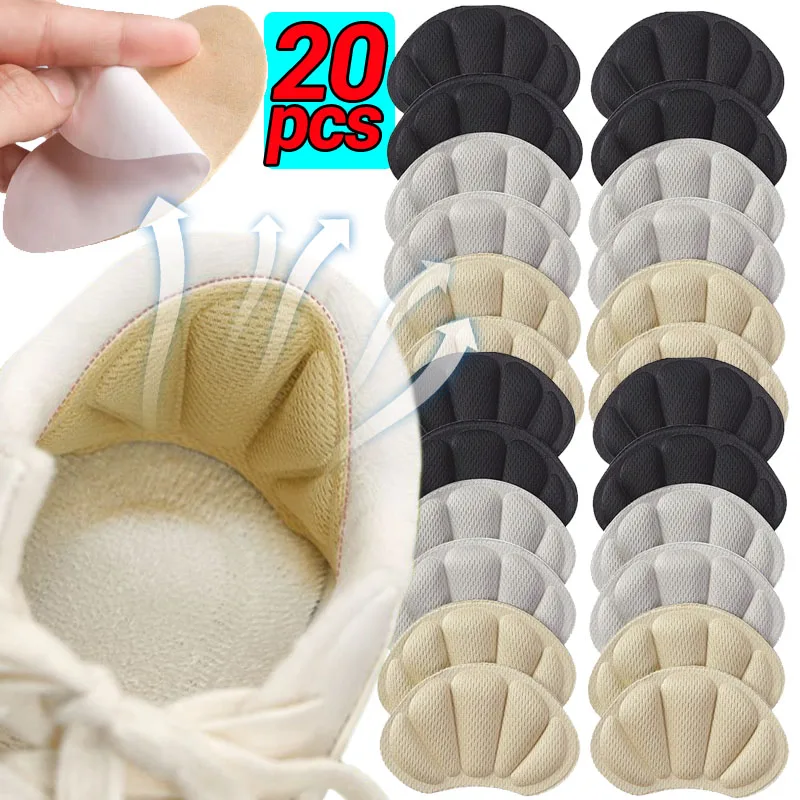 

2/20PCS Anti-Pain Heel Protector Stickers Insoles Patch Adhesive Cushion Pads Adjustable Heel Sports Sneaker Shoes Back Sticker
