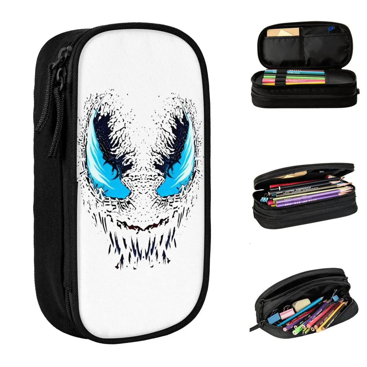 

Lovely Venom Pencil Cases Pencilcases Pen Box for Student Big Capacity Bags School Supplies Gifts Stationery