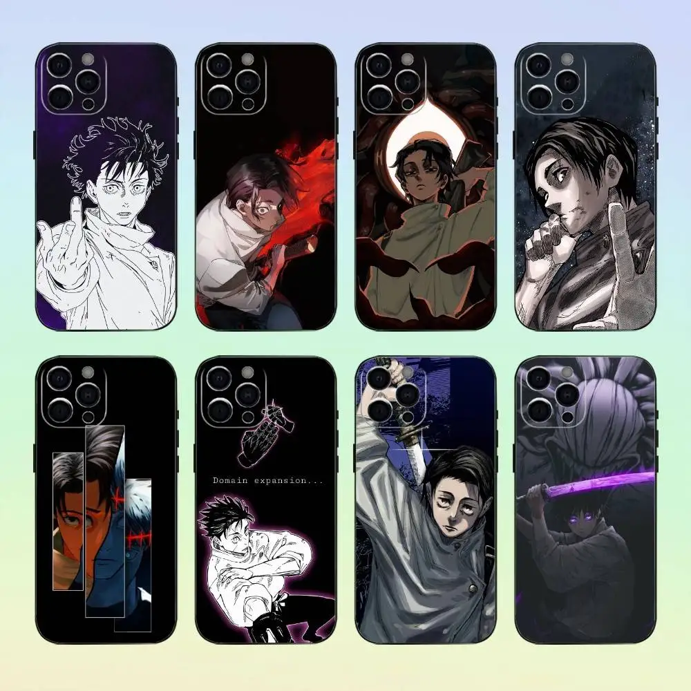 

Okkotsu Yuta Jujutsu K-Kaisen Phone Case For iPhone 17,16,15,14,13,12,11 ,Soft Silicone Black Cover