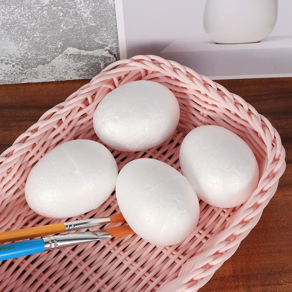 ไข่โฟมสำหรับงานประดิษฐ์ 50 ชิ้น ขนาด 6 ซม. สำหรับงาน DIY ระบายสี ทนทาน ใช้ในงานปาร์ตี้อีสเตอร์ อุปกรณ์สำหรับเด็กอนุบาล ของตกแต่งรูปไข่ งานประดิษฐ์รูปไข่