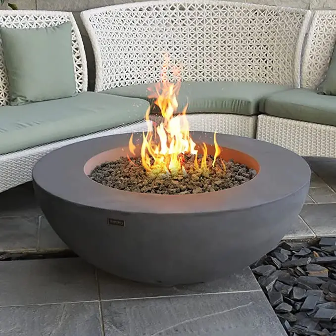 Tabletop Ethanol Fireplace Diamond Shape Table Top Fire Pit Indoor Outdoor Concrete Tabletop Fire Pit Bowl view 2