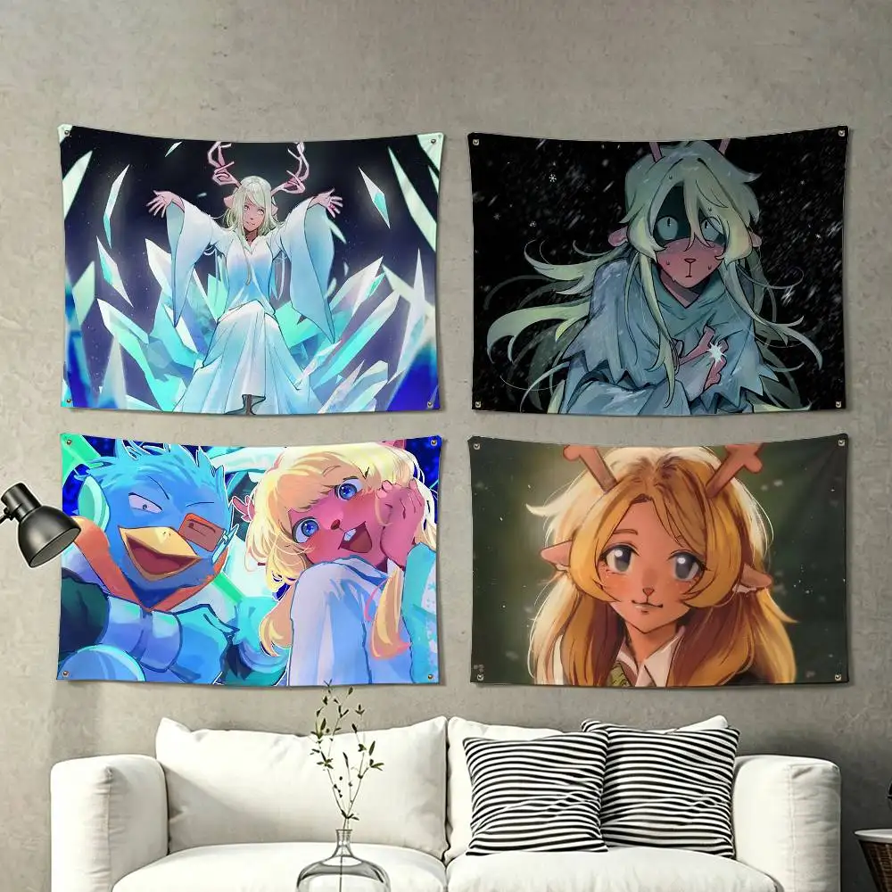 Noelle Holiday-y Deltarune Susie  Flag Suitable For Party Club Outdoor Interior Wall Decoration Banner Fans Gift