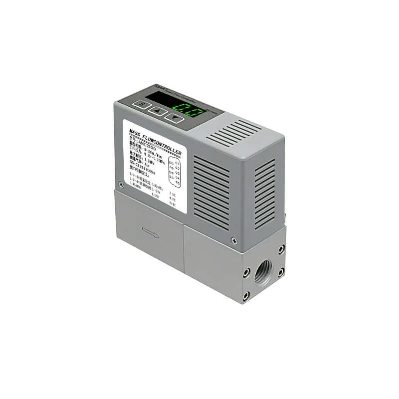AMC2100 Digital Display MFC Gas Mass Flow Controller MEMS Oxygen Air Nitrogen Gas Flowmeter