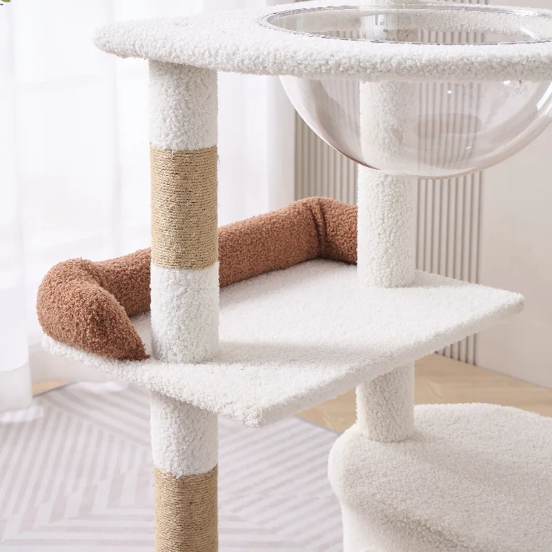 Castle cat climbing frame, cat villa, cat nest, cat tree, cat climbing pole, multi-layer cat jumping platform, cat frame view 5
