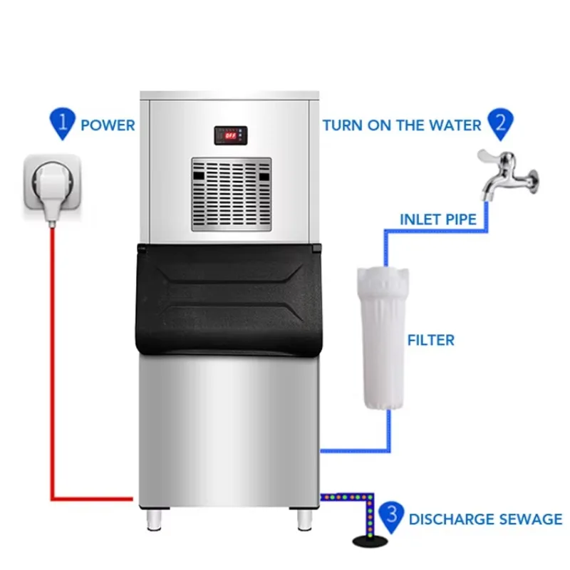 

Hot Sale 200Kgs High Quality Seafood Snow Ice Machine / Snowflake Ice Maker