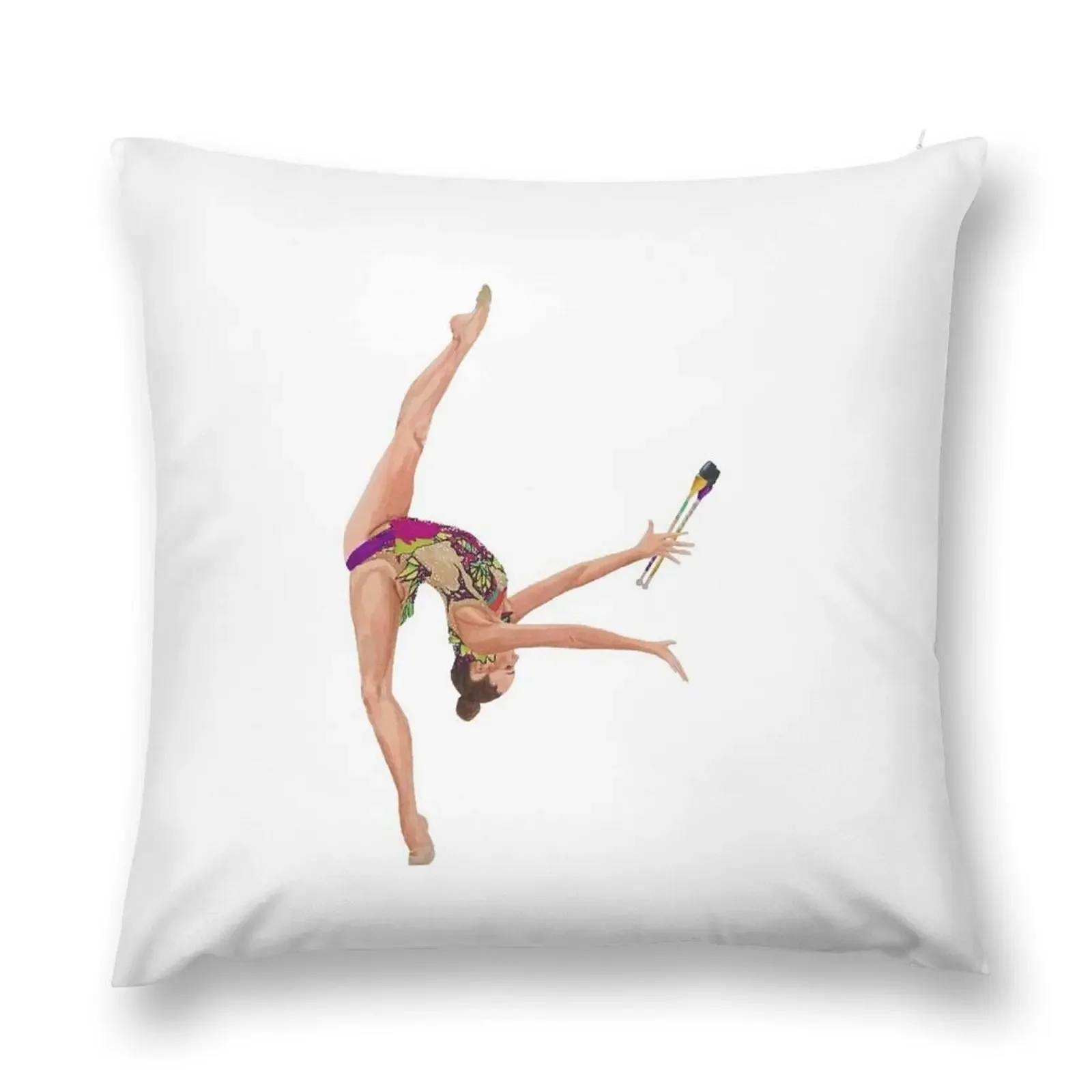 

Rhythmic Gymnastics Anastasia Salos Clubs - Butterfly Throw Pillow Pillowcases Cushion Covers Sofa Throw Pillow Covers pillow