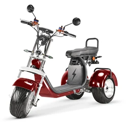 new EU Warehouse model CP-7 4000W 40AH dual motor powerful three wheel electric scooter electric tricycle citycoco road legal