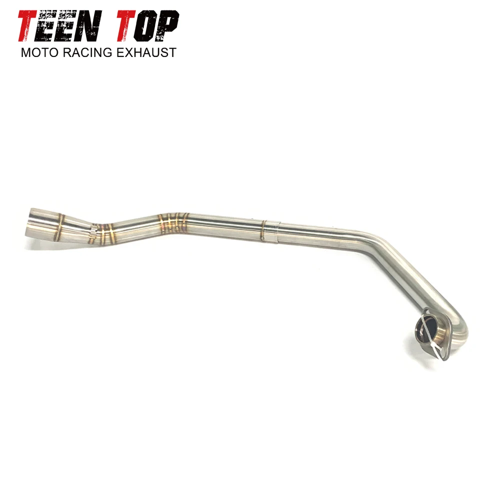 Motorcycle Exhaust System Front Link Pipe Slip-On For YAMAHA R15 V1 V2 MT125 Before 2018 Stainless Steel Motor Parts