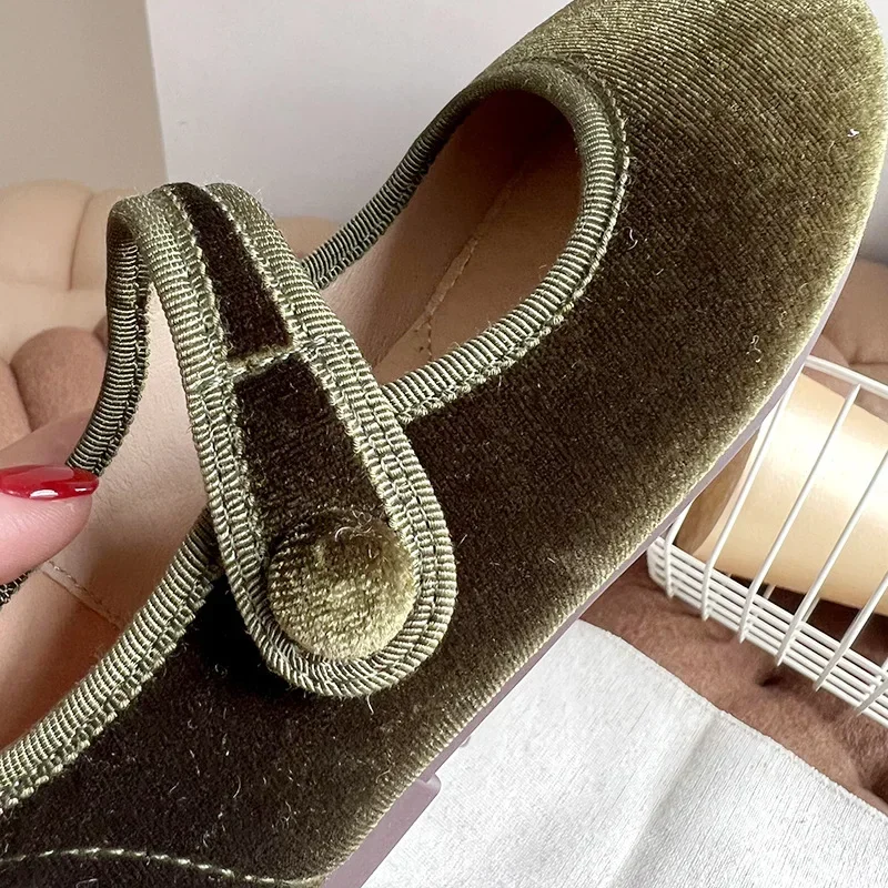 HoneyCherry New Girls Princess Shoes Sweet Velvet Wrapped Solid Colour Dance Shoes Baby Cloth Shoes