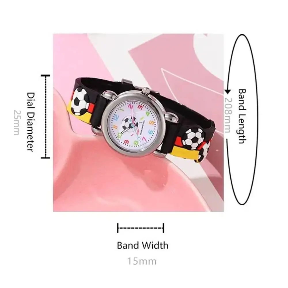Orologio al quarzo da calcio nuovo colore Puntatore numerico casual Orologio elettronico Cinturino in silicone Orologi da polso semplici per studenti