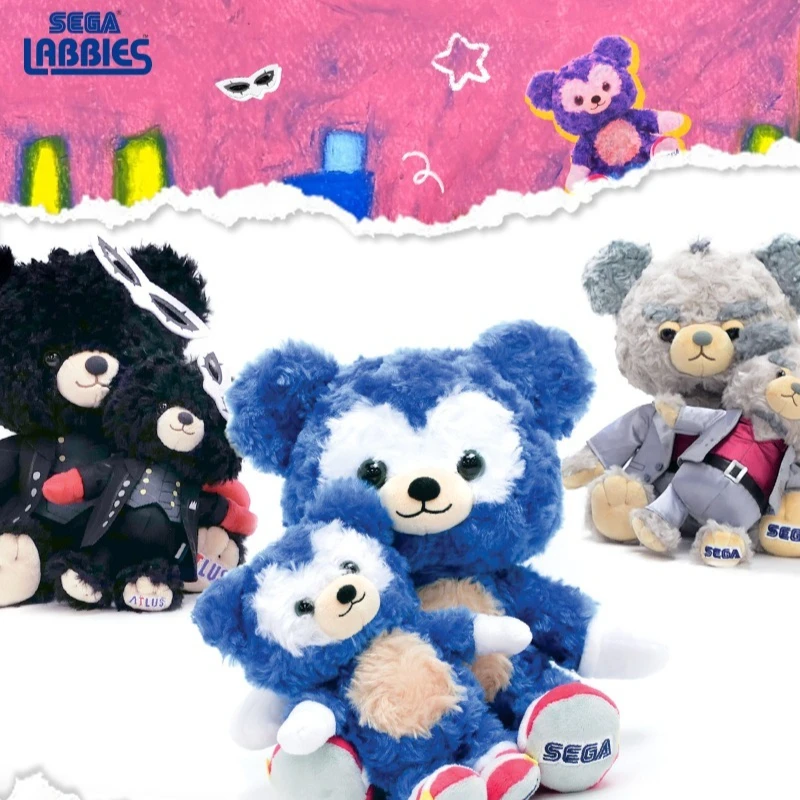 

Original SEGA LABBIES Persona Plush Bear Joker Amamiya Ren Plush Doll Game Peripheral Pendant Ornament Collect Toys Girls Gift